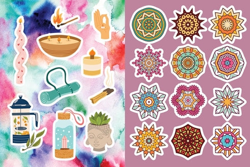 CALMING, MEDITATIVE, & MINDFUL STICKER, COLOR & ACTIVITY BOOK - CHARTWELL BOOKS